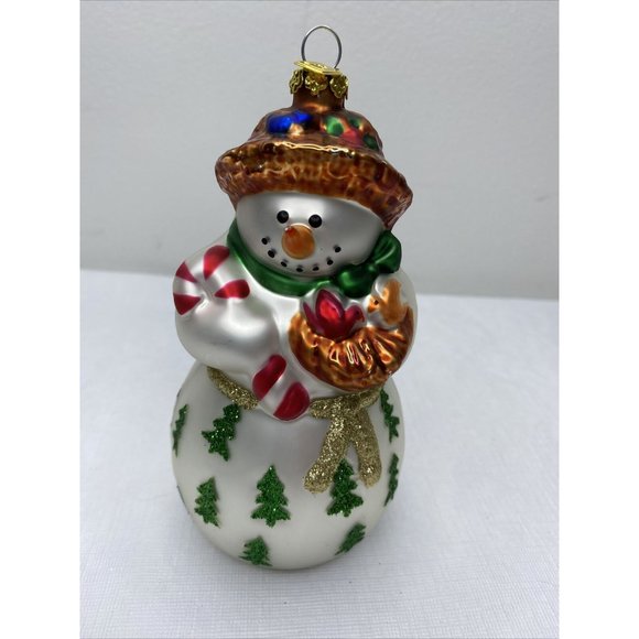 PartyLite Other - Partylite Christmas Ornament Snowman Candy Cane Birds